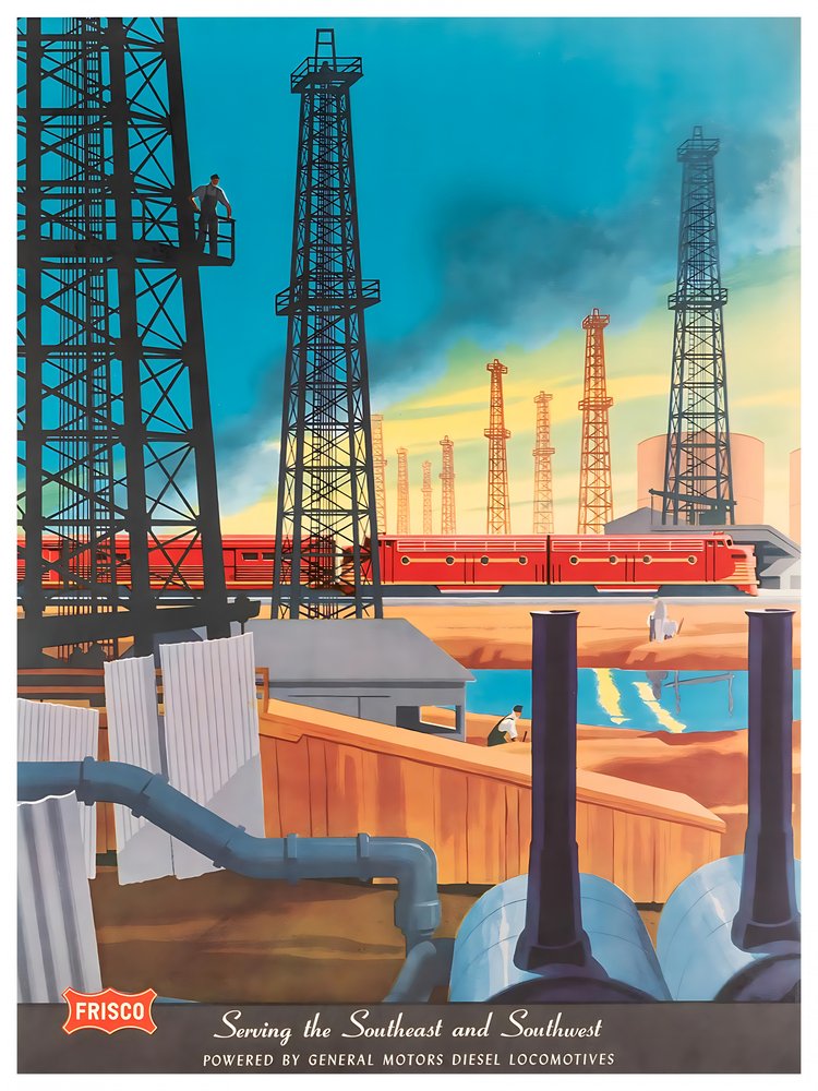 Industrial Train Sunset