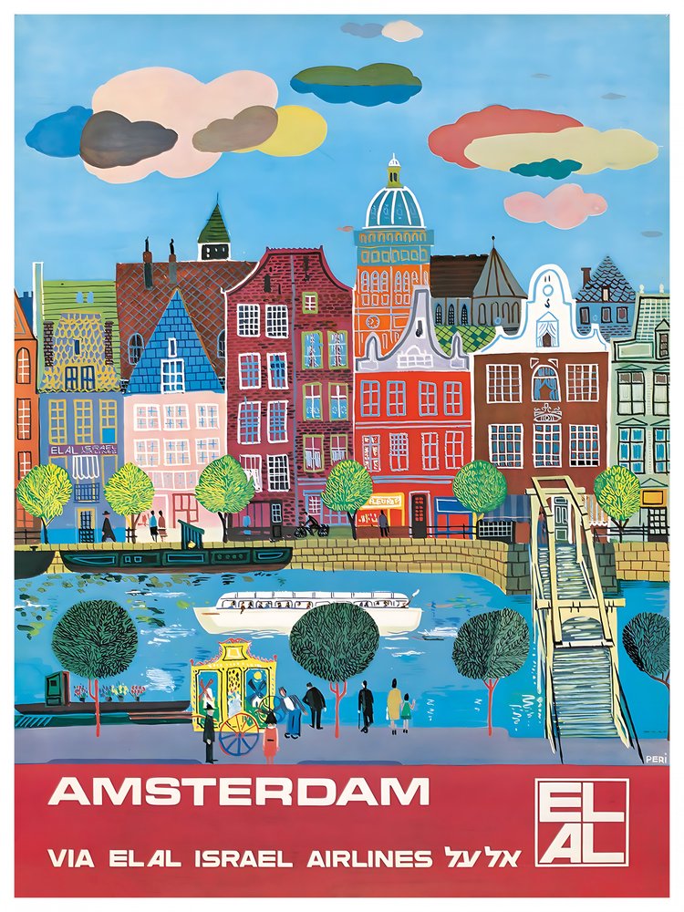 Colorful Amsterdam Canals