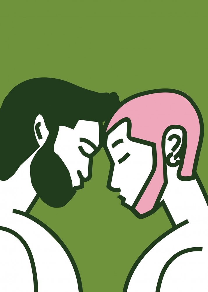 Male Couple Connected