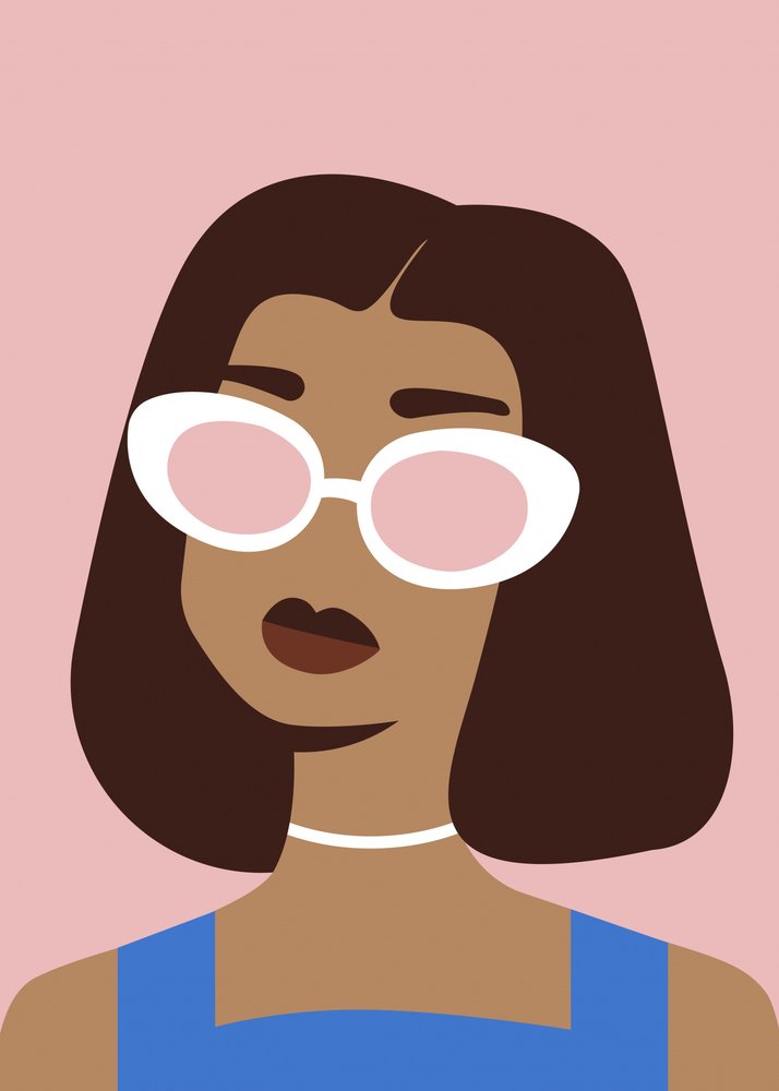 Stylish Woman Pink Shades