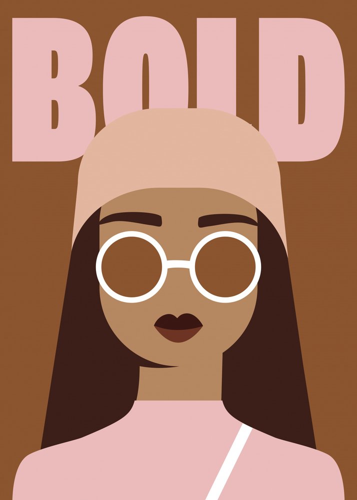 Bold Woman In Glasses