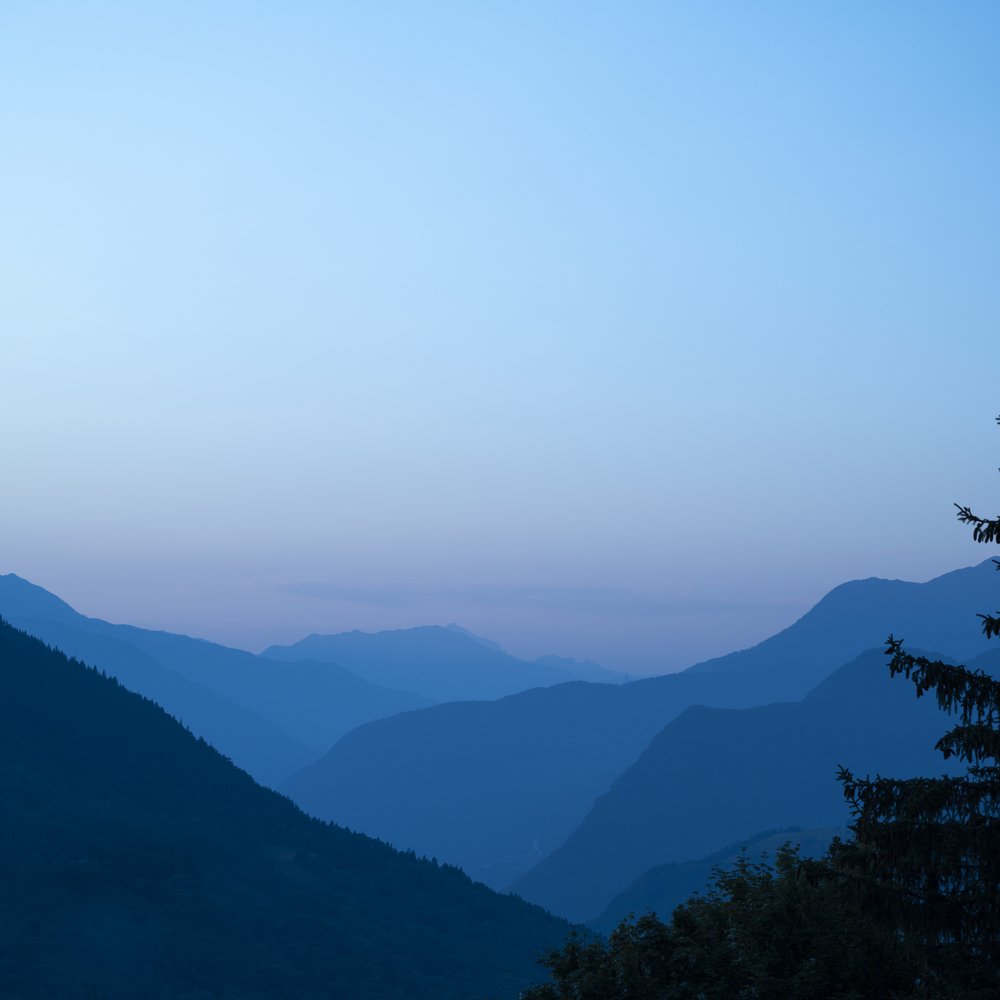 Twilight Mountain Layers