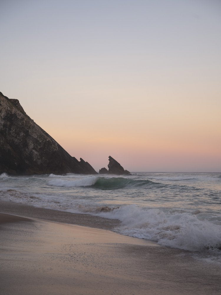 Coastal Sunset Waves