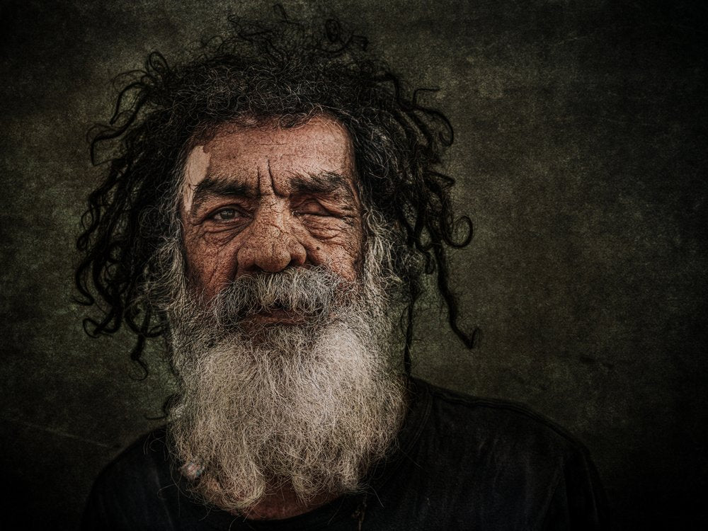 Intense Bearded Man