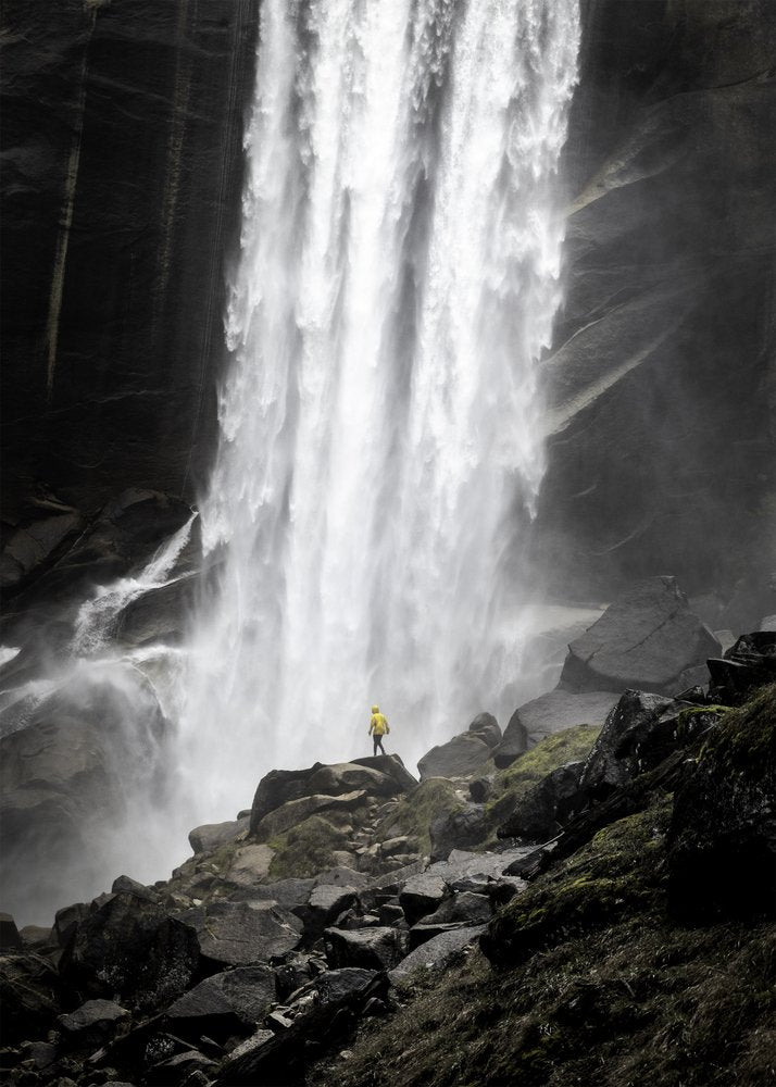 Towering Waterfall Hiker
