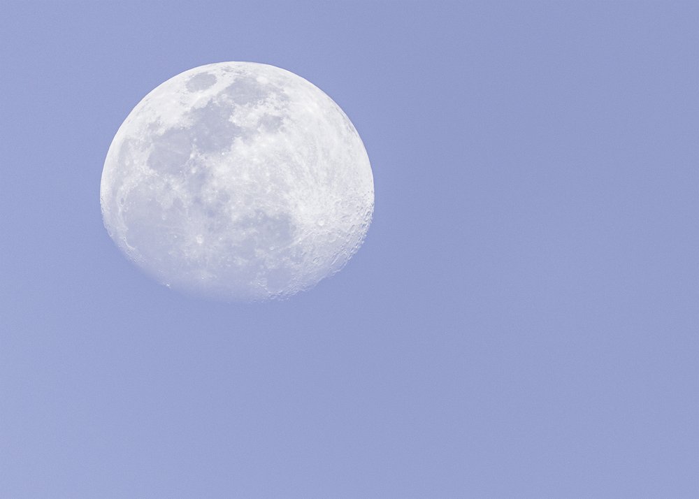 Full Moon Blue Sky