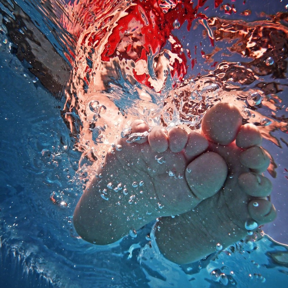 Refreshing Underwater Feet