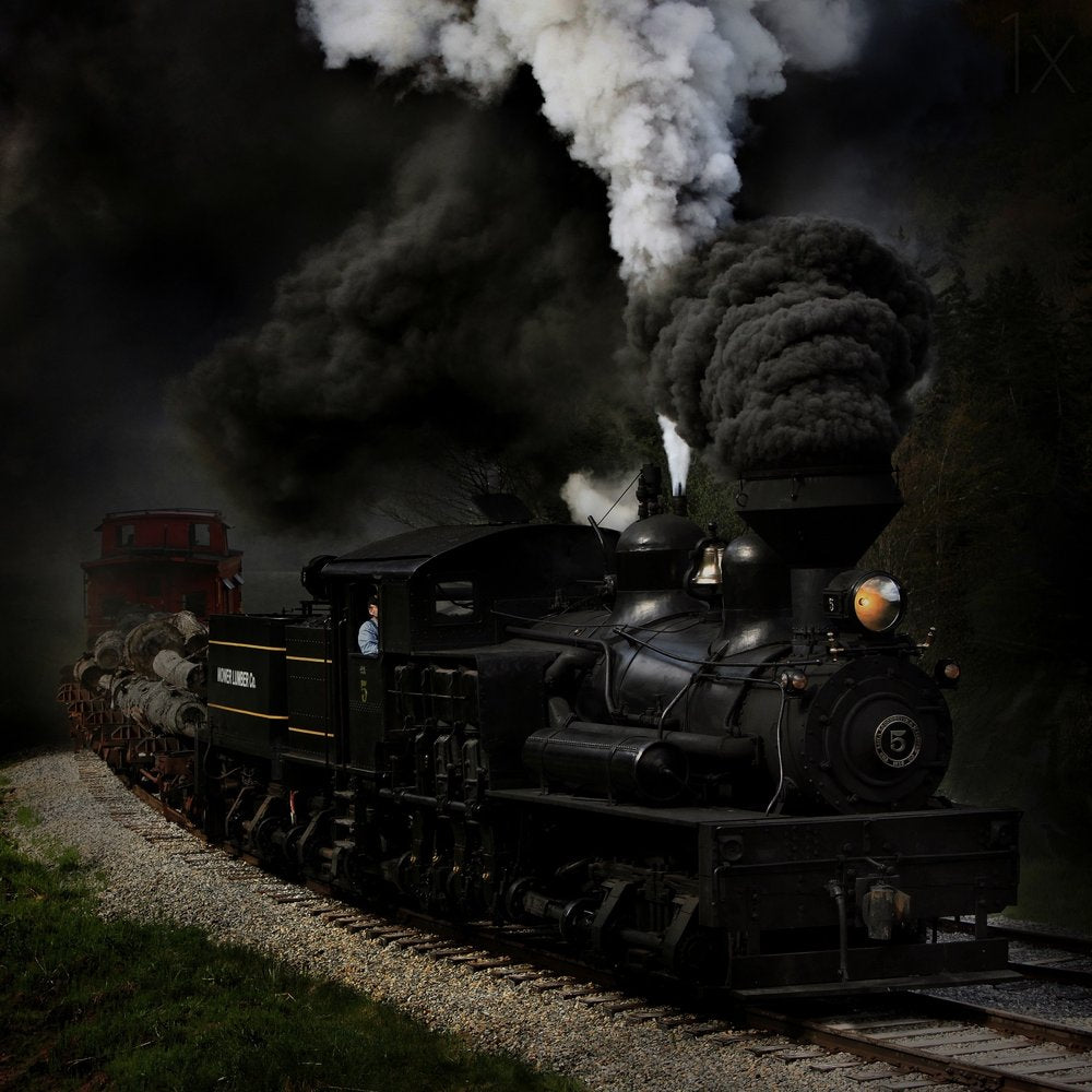 Powerful Logging Train