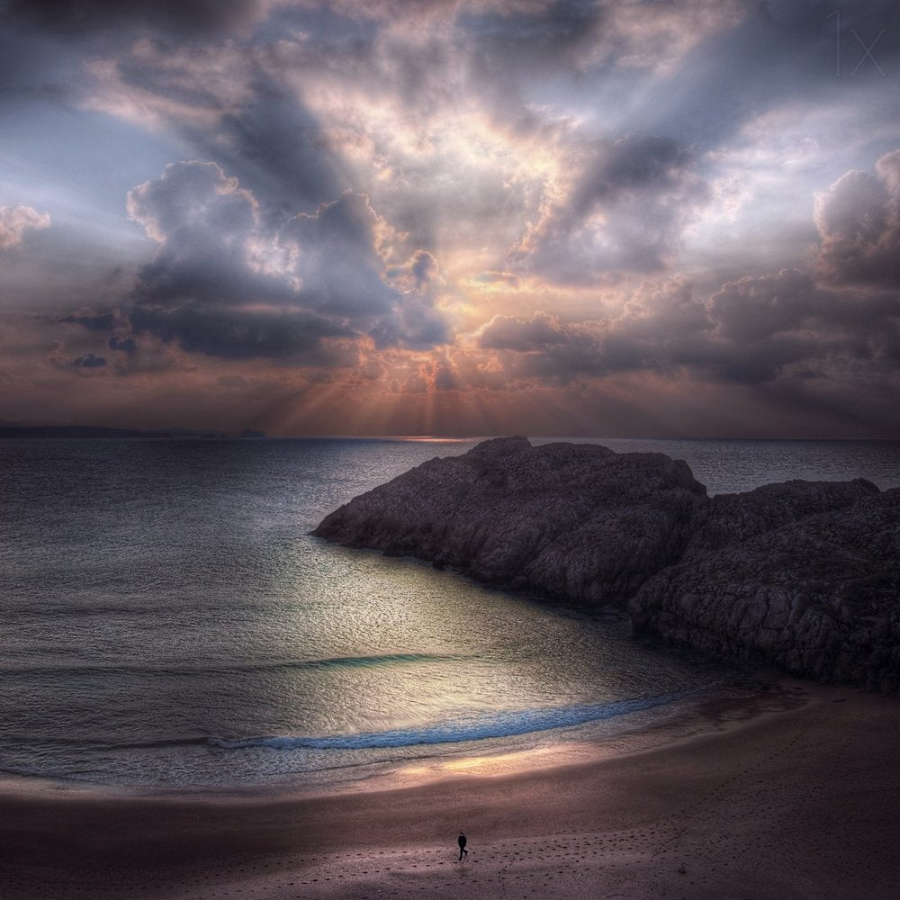 Dramatic Ocean Sun Rays
