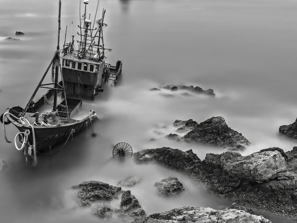 Tranquil Derelict Boats