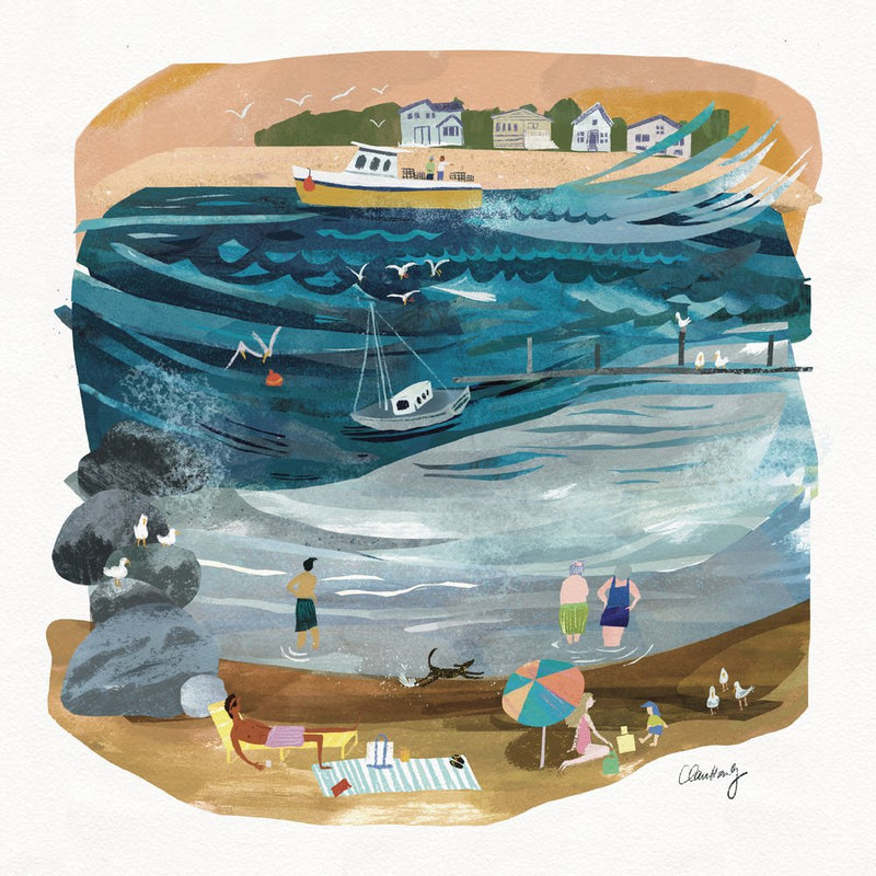 Lively Summer Beach