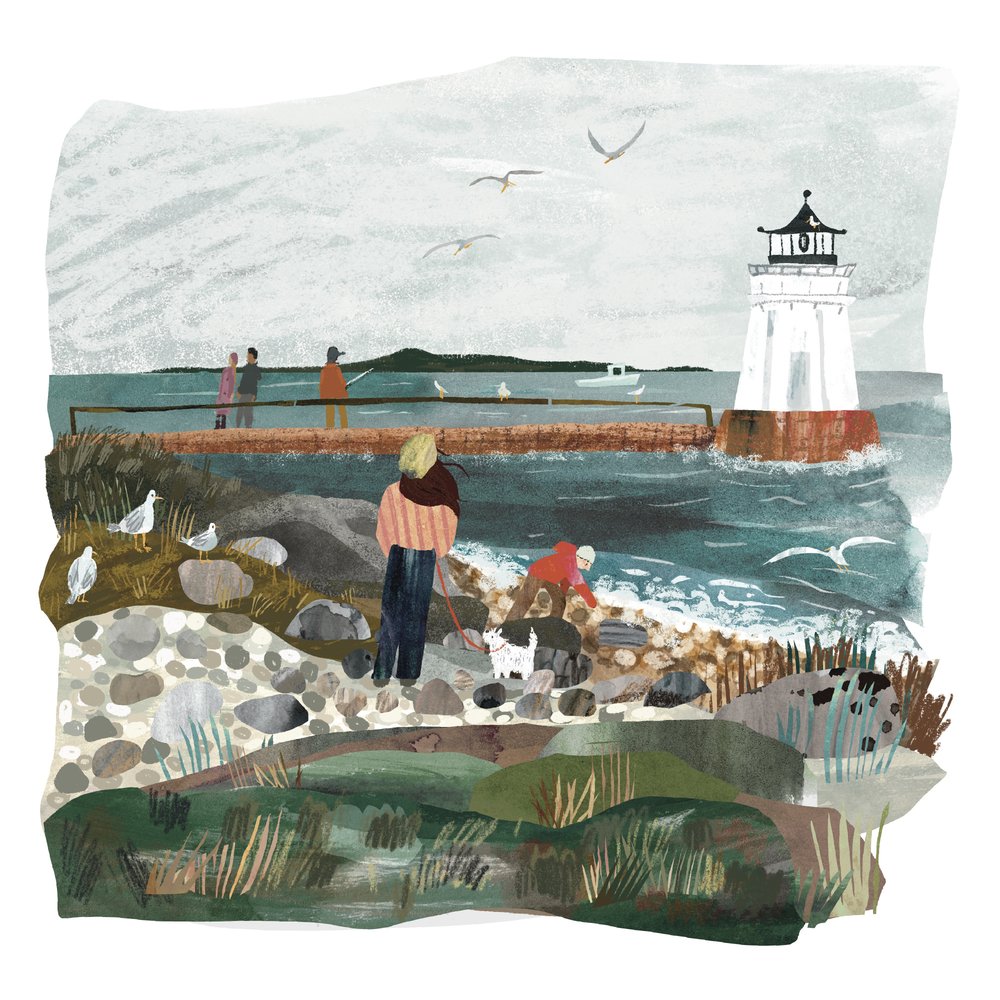 Seaside Lighthouse Stroll