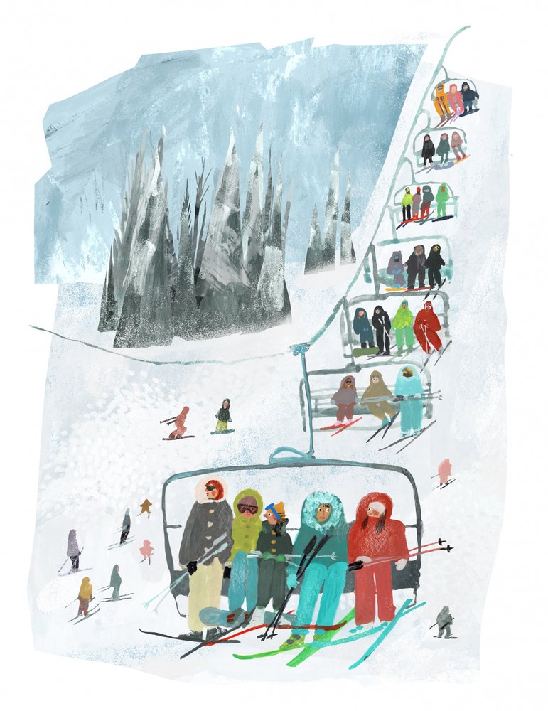 Ski Lift Mountain Fun
