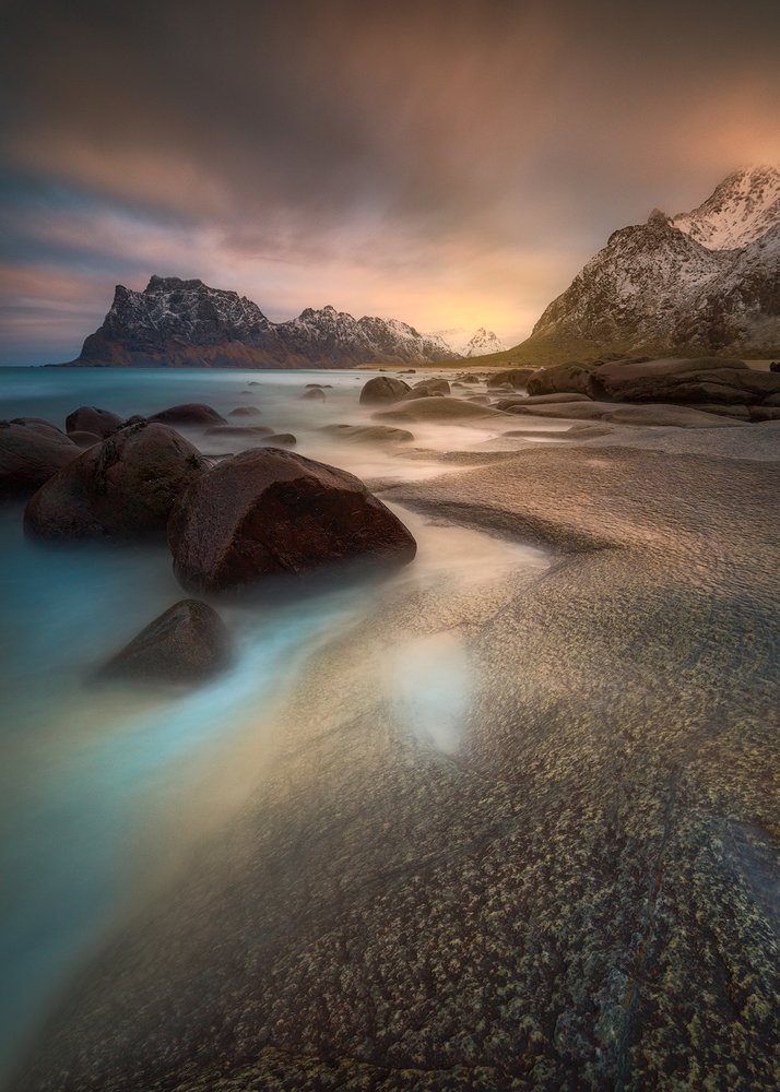 Snowy Beach Serenity