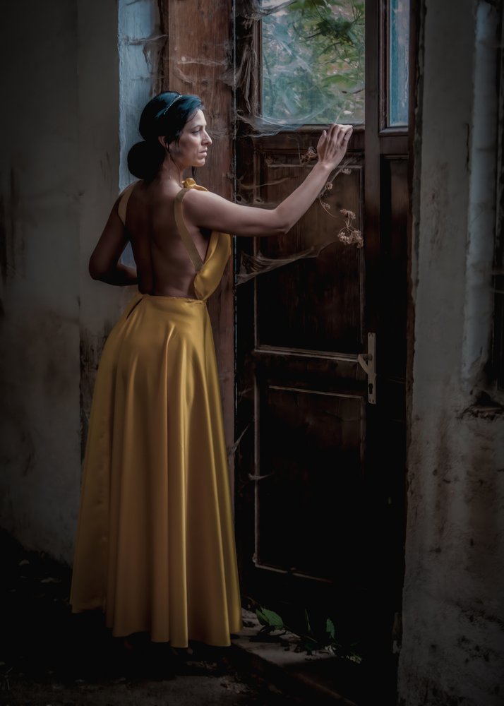 Woman in Golden Gown