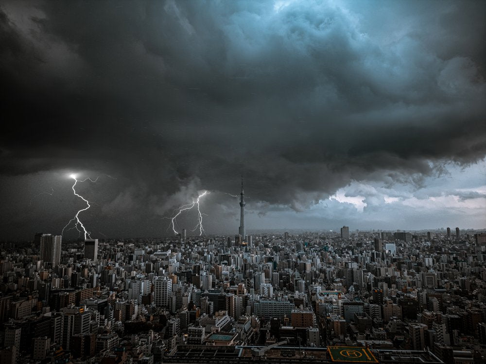 Tokyo Skytree Lightning Storm