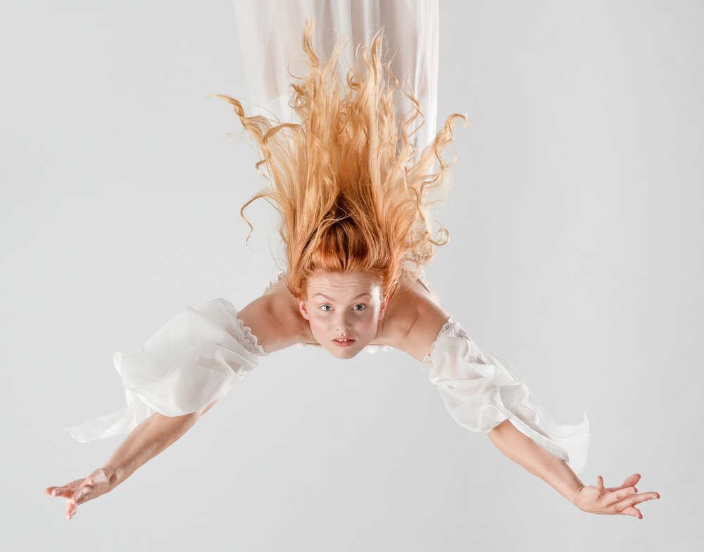 Ethereal Falling Woman