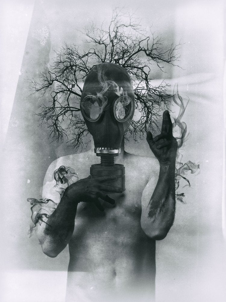 Haunting Gas Mask Trees