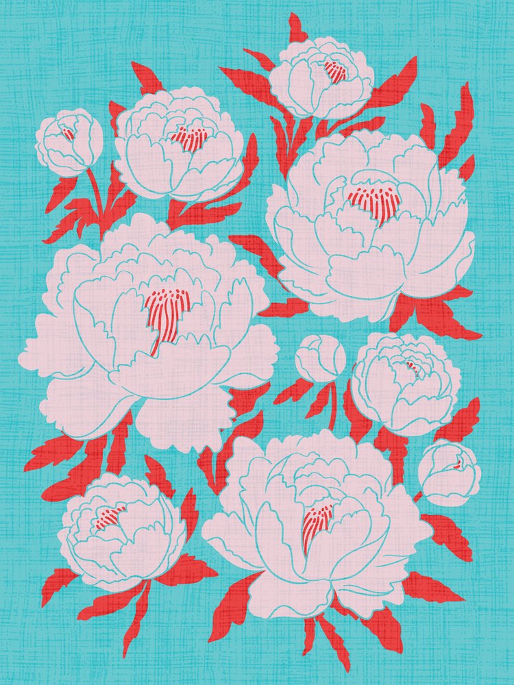 Modern Peony Blooms