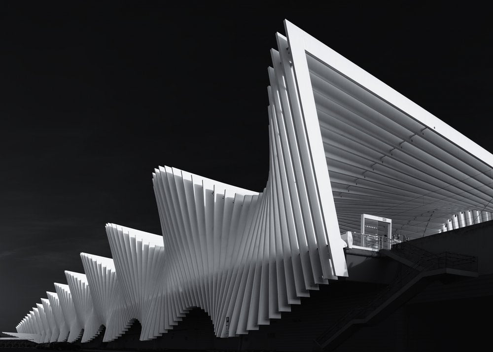 Futuristic White Architecture