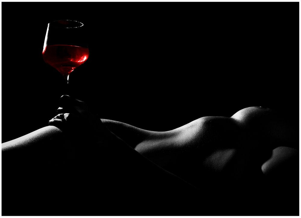 Sensual Red Wine Curves