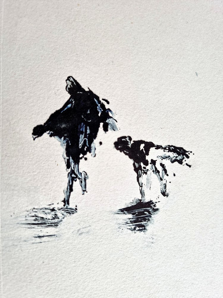 Monochrome Dog Walk