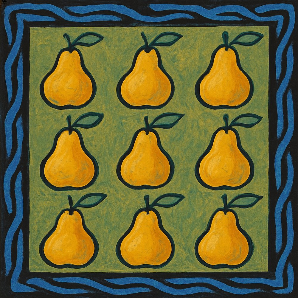 Rustic Yellow Pears