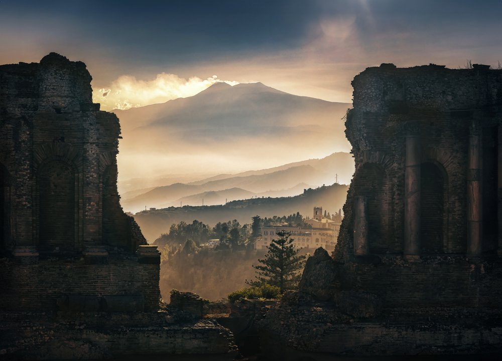 Ancient Ruins Mount Etna