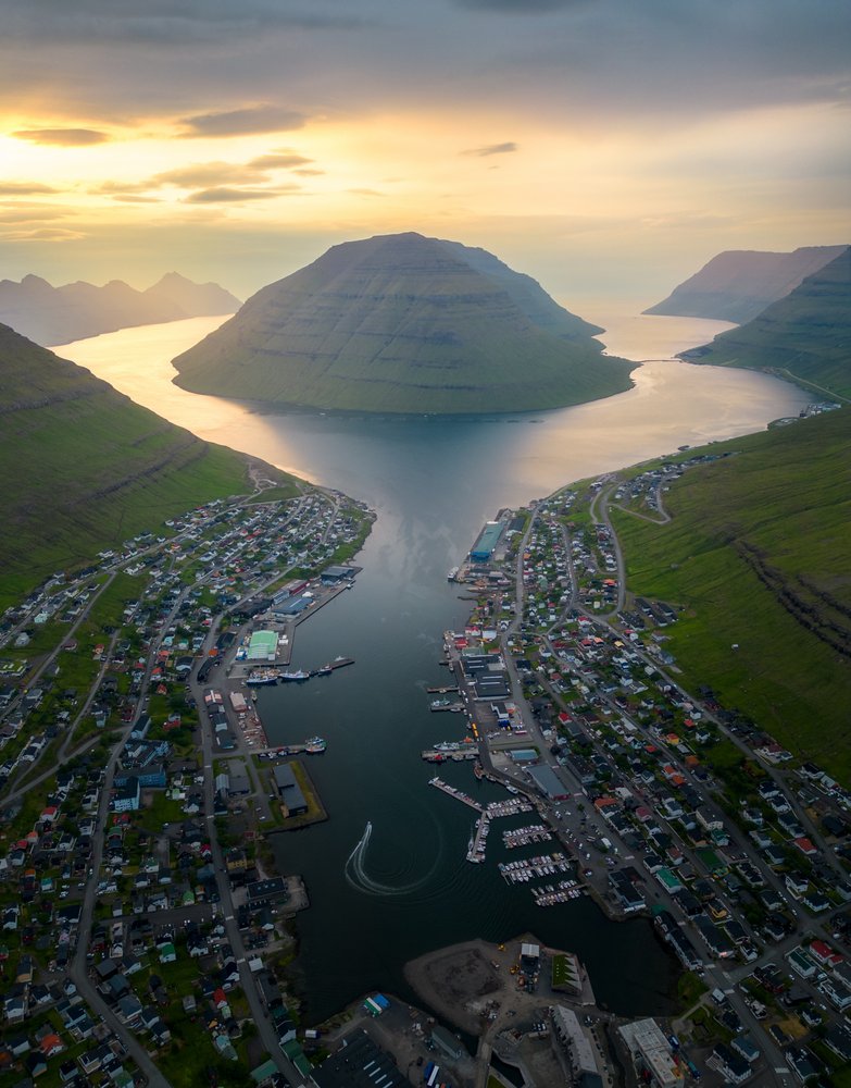 Fjord Village Sunset