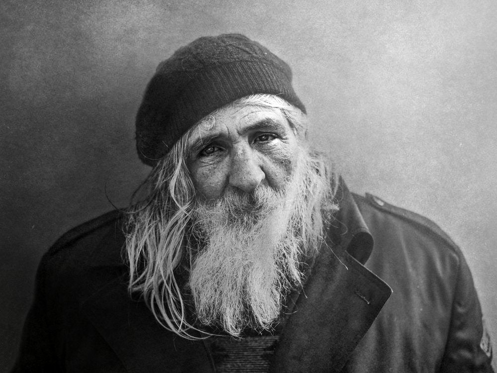 Elderly Man Gaze
