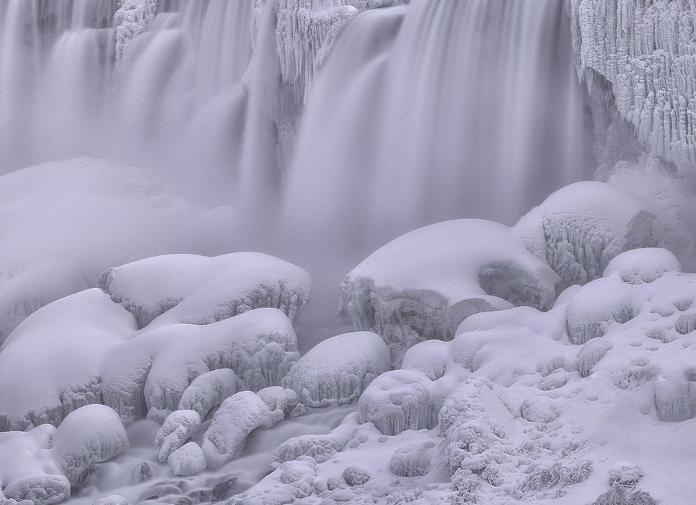 Frozen Winter Waterfall