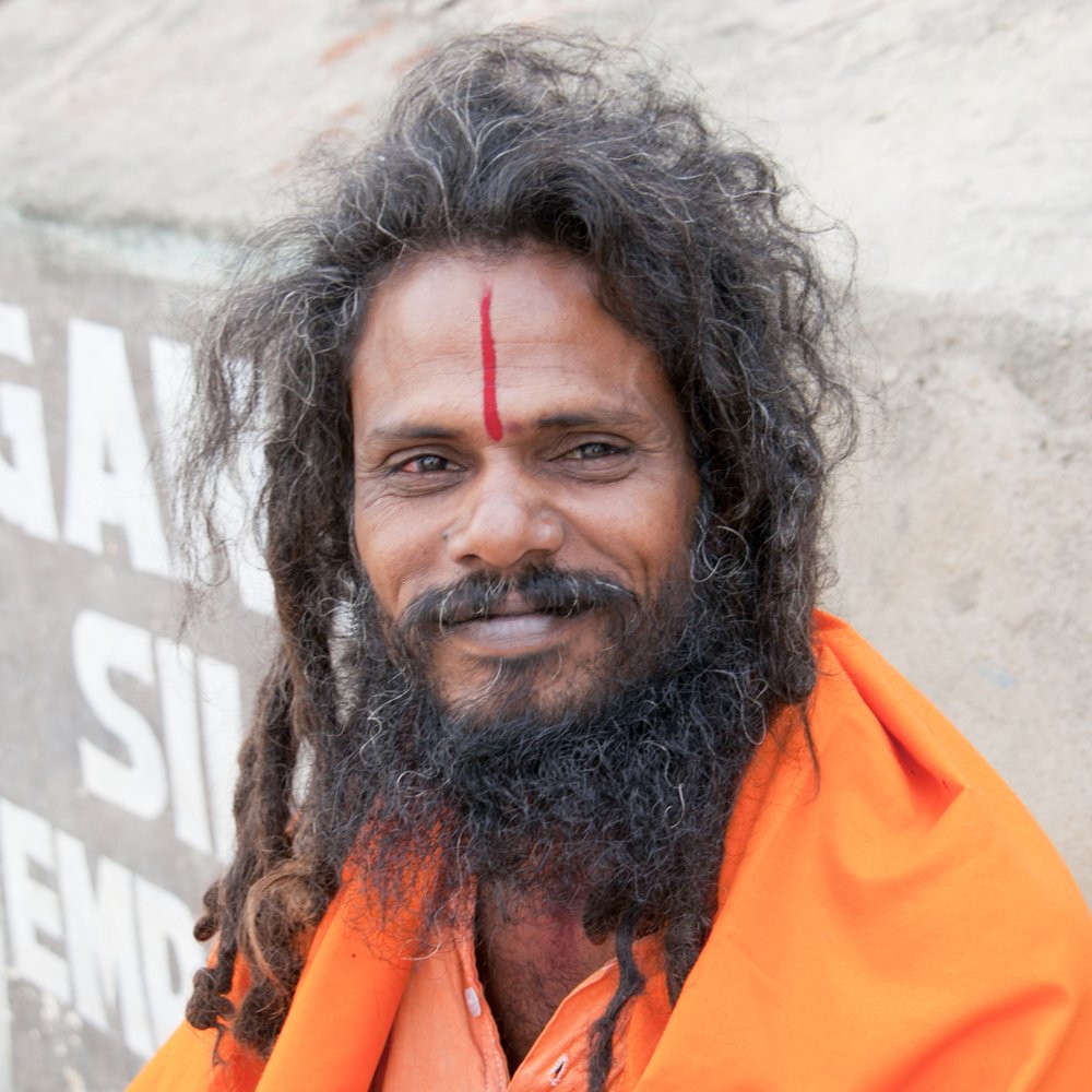 Smiling Indian Sadhu