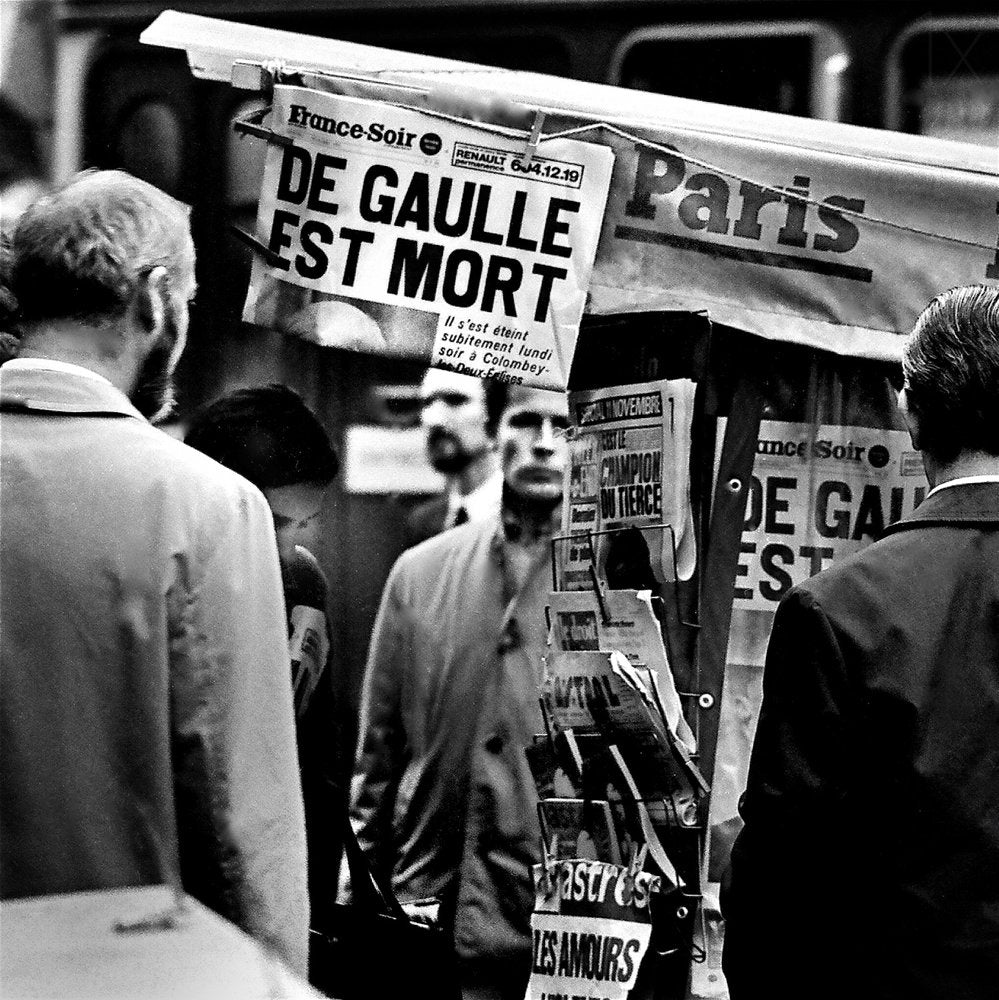 De Gaulle Death Headline