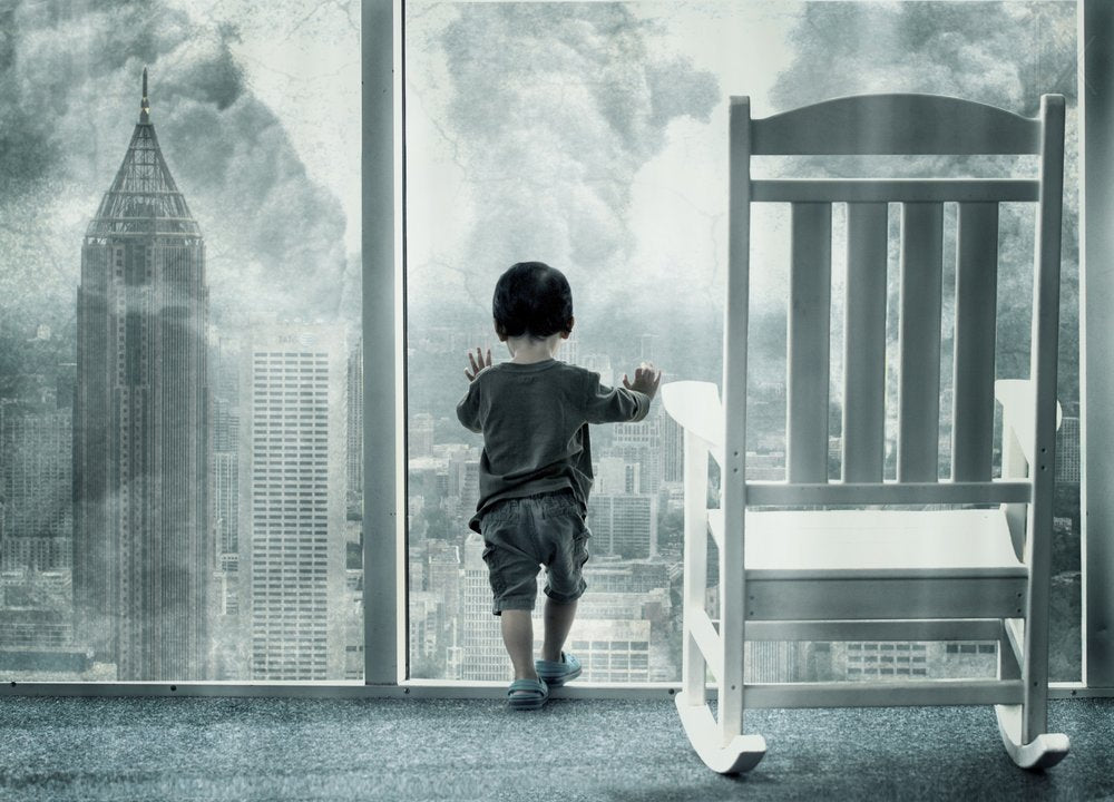 Child's City Window View
