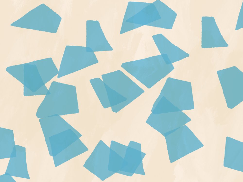Transparent Blue Shapes