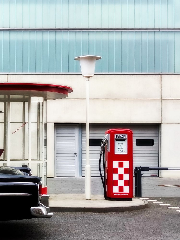 Red Gas Pump Classic Car