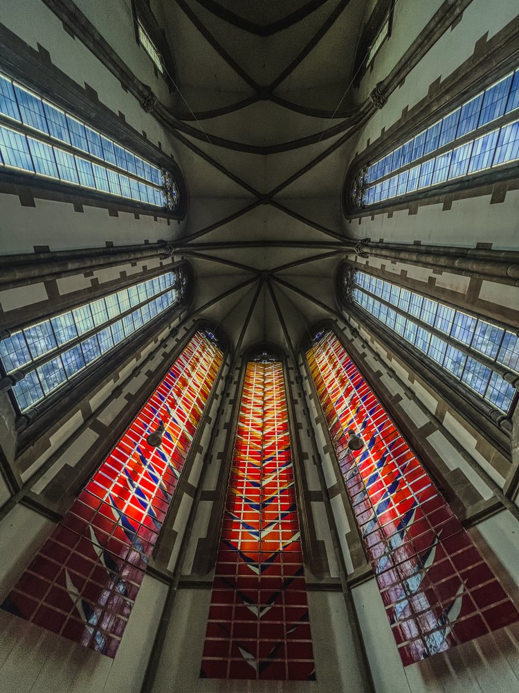 Modern Stained Glass Interior