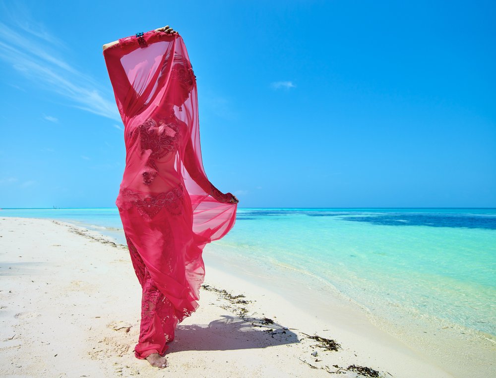 Red Veil Tropical Beach