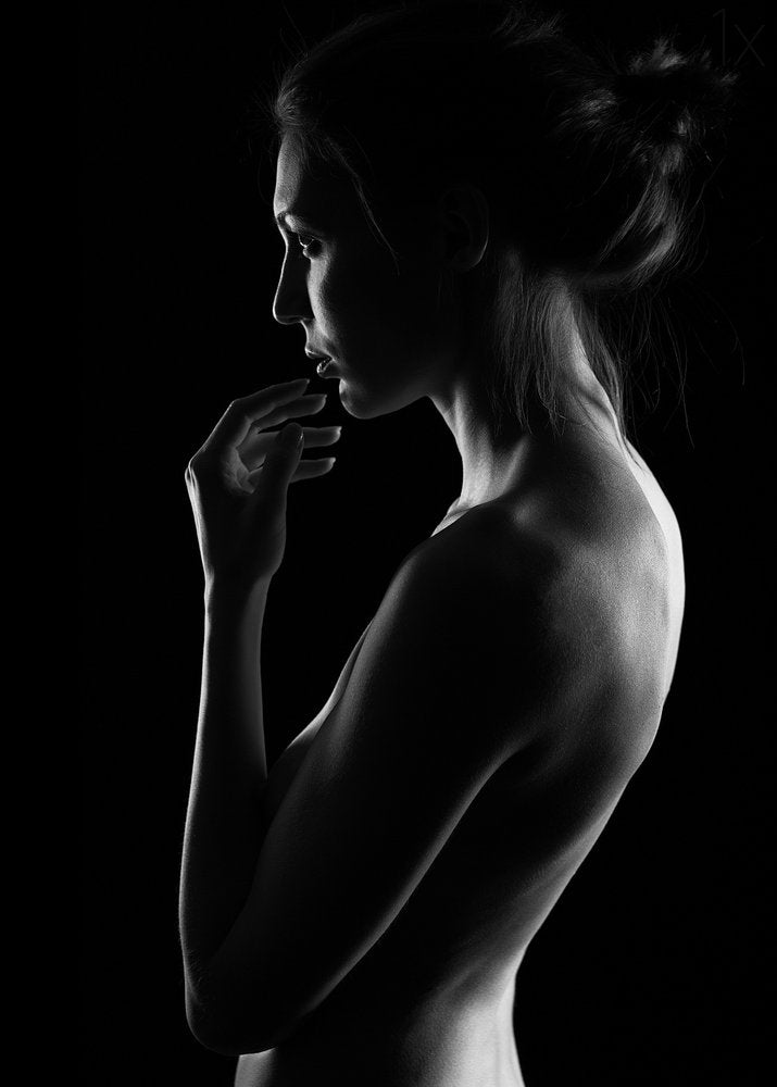 Pensive Woman Profile