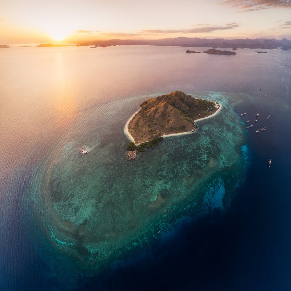 Tropical Island Sunset