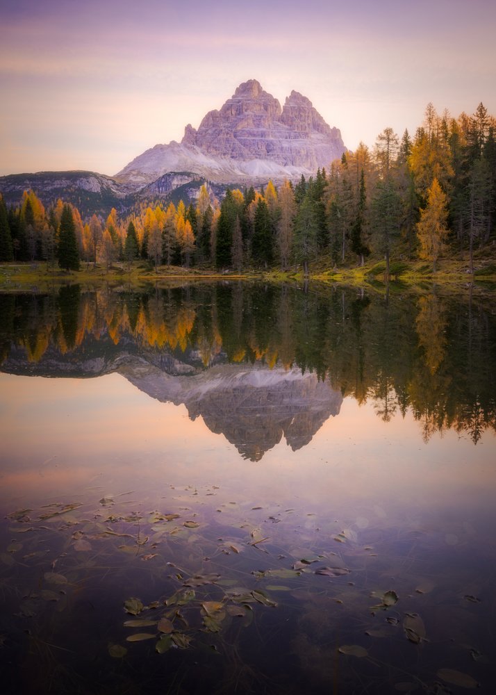 Autumn Mountain Lake Reflection