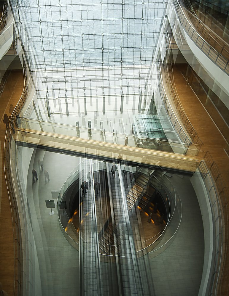 Modern Glass Atrium