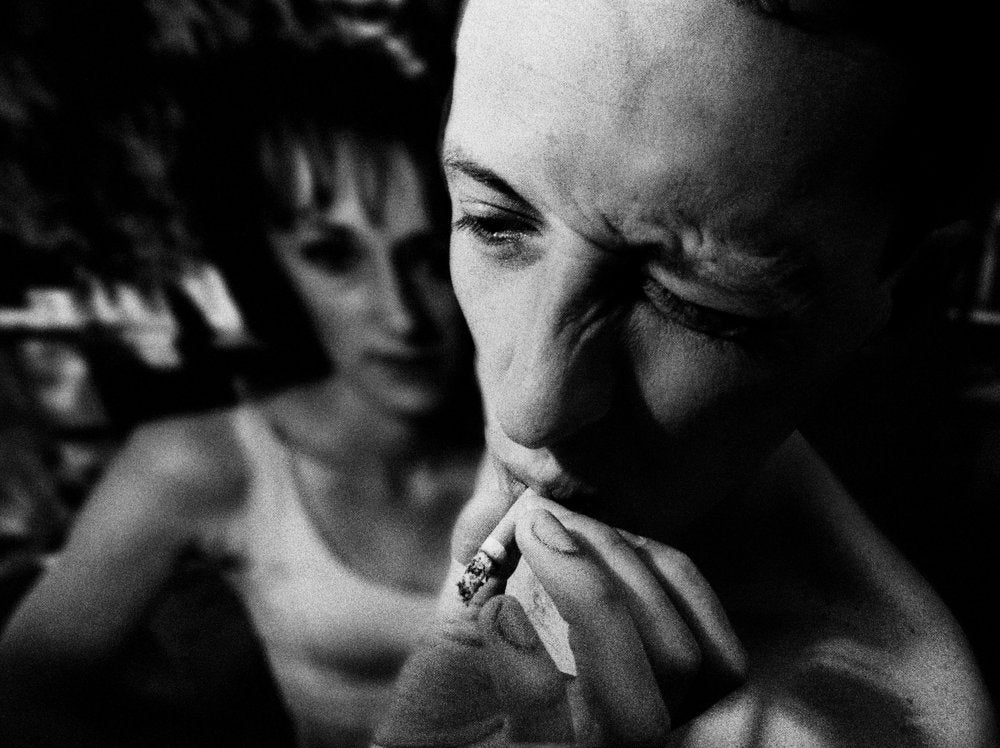 Intense Smoking Portrait