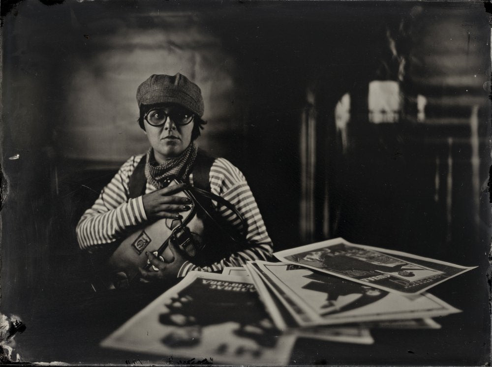 Pensive Vintage Journalist