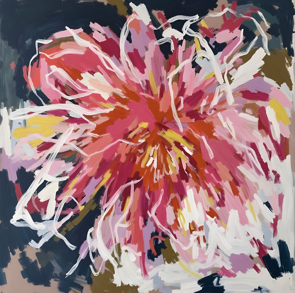 Vibrant Abstract Bloom