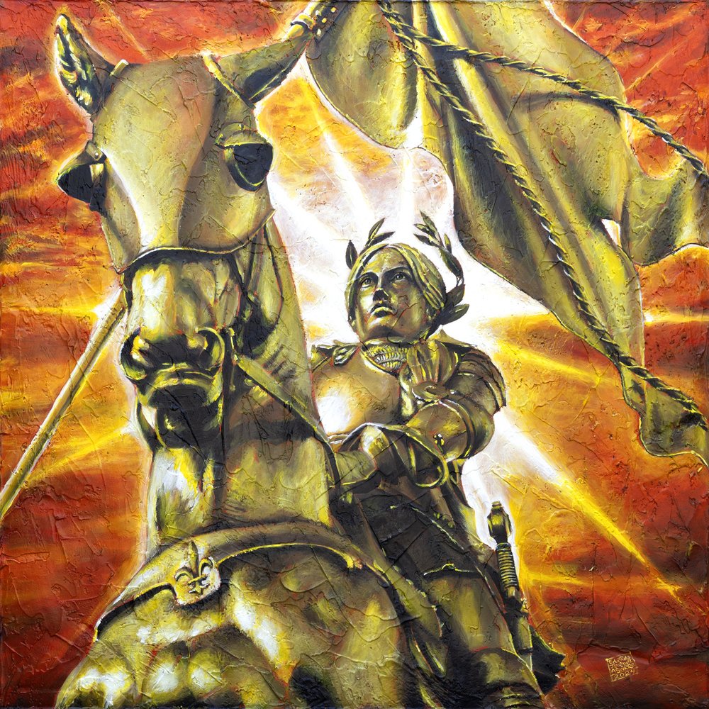 Golden Equestrian Hero