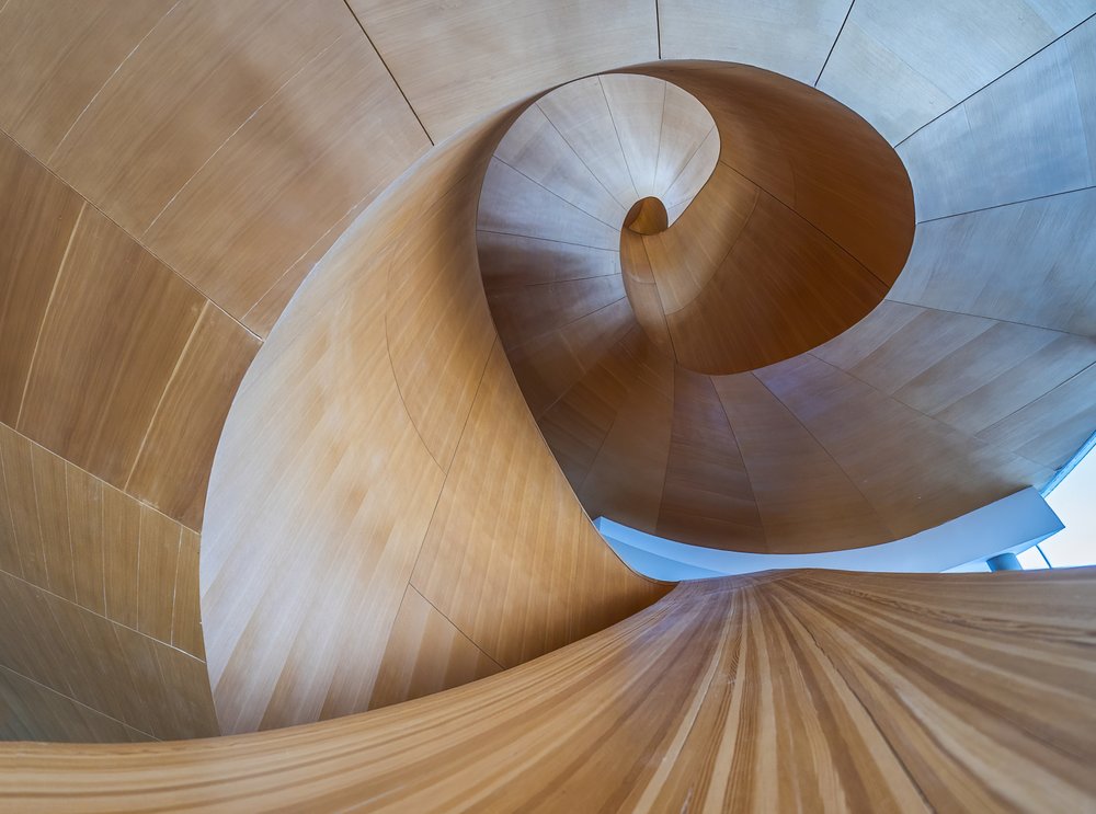 Flowing Wooden Spiral
