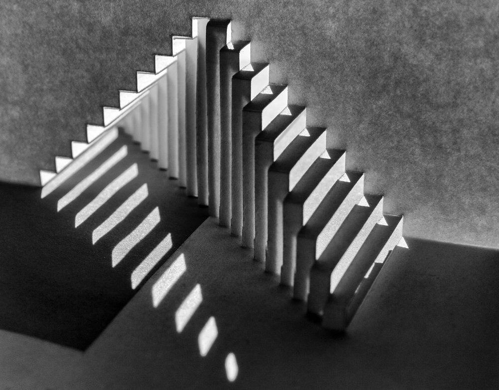 Abstract Paper Stairs