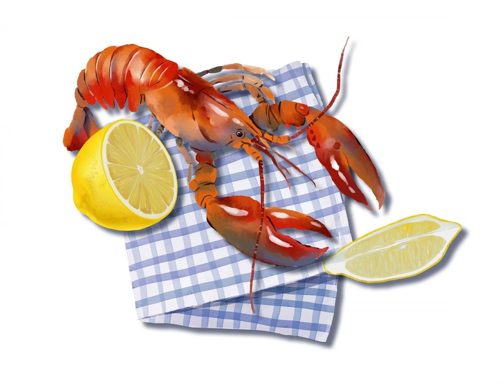 Red Lobster and Lemon