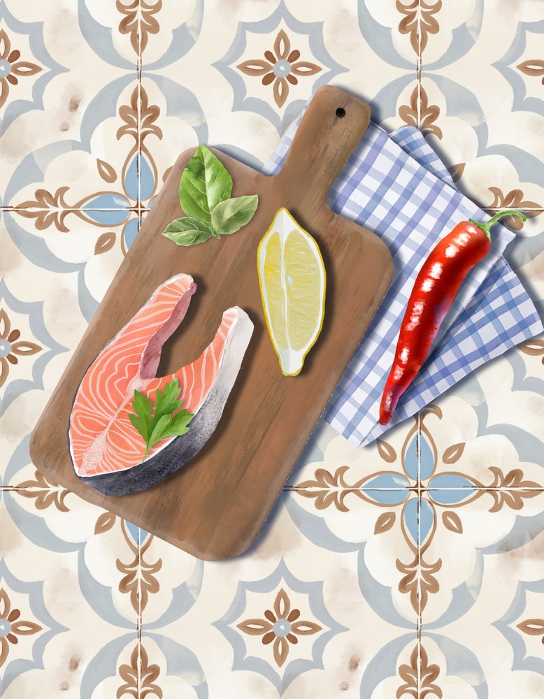 Fresh Salmon Prep